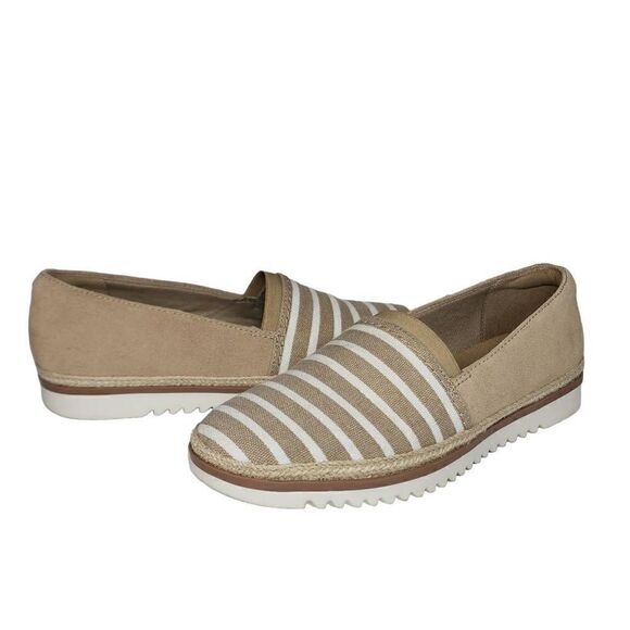 Clarks Serena Paige Slip-on Shoes.  Women's Size 6.5 Tan White Coastal Grandma C - Picture 2 of 9